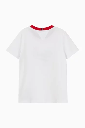 Crest Logo T-Shirt in Cotton Jersey