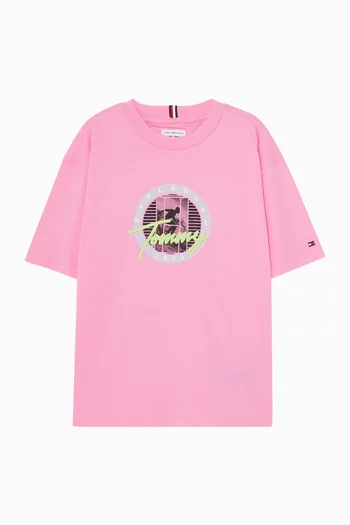 Graphic Logo T-shirt in Cotton