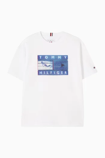 Graphic Logo T-shirt in Cotton