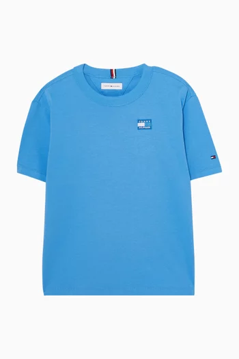 Flag Graphic T-shirt in Cotton
