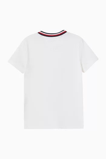 Tape Detail T-Shirt in Cotton