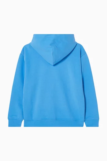Flag Zip-up Hoodie in Cotton