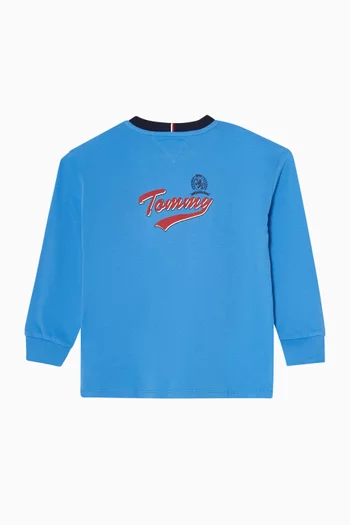 Crest Logo T-shirt in Cotton