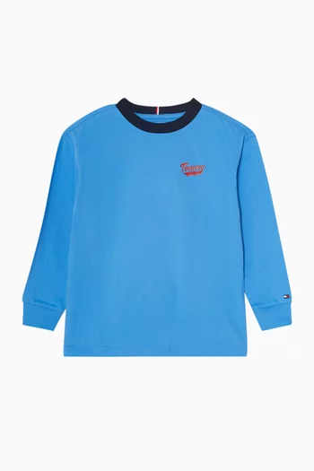 Crest Logo T-shirt in Cotton