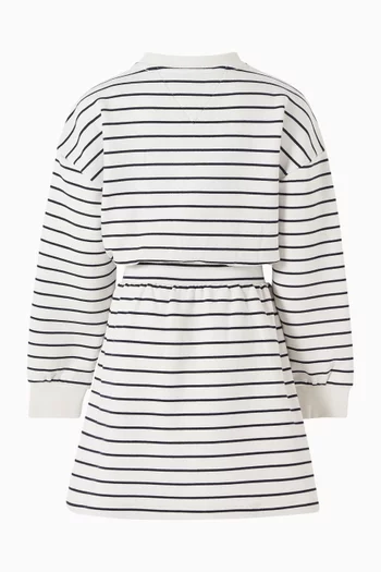 Striped Dress in Cotton-blend
