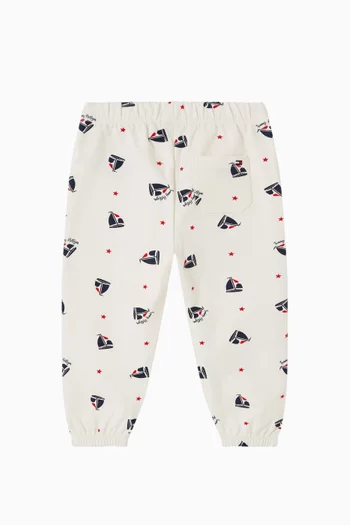 Cuffed Sweatpants in Cotton