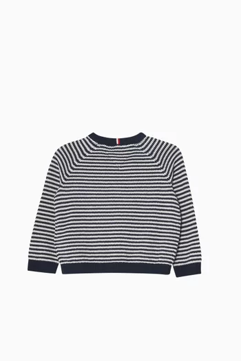 Striped Cardigan in Cotton