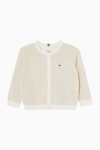 Striped Cardigan in Cotton