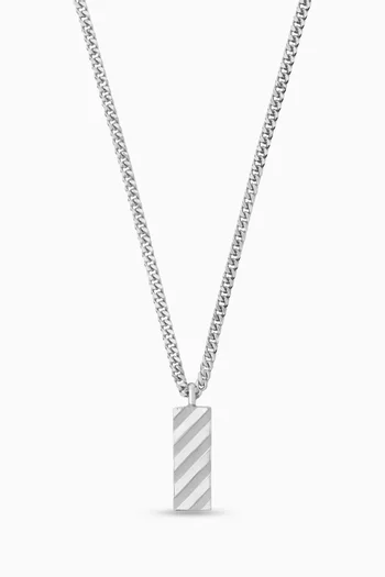 Diag Necklace in Brass