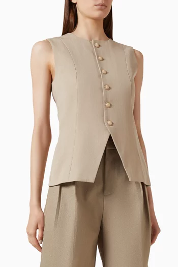Maisie Vest Waistcoat in Tailored-fabric