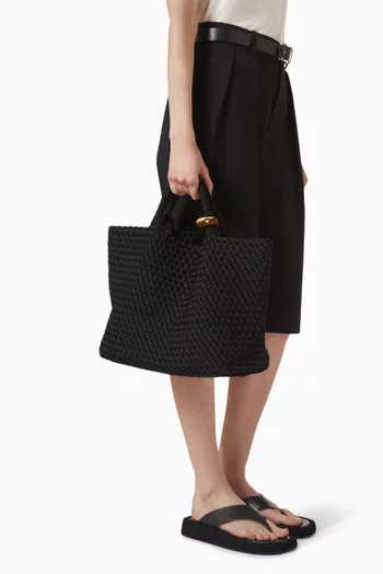 Medium St. Barths Beaded Tote Bag in Neoprene