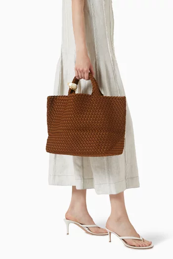 Medium St. Barths Beaded Tote Bag in Neoprene
