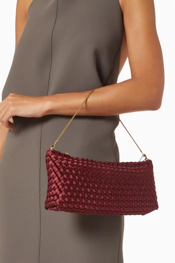 Medium Gala Clutch Bag in Satin