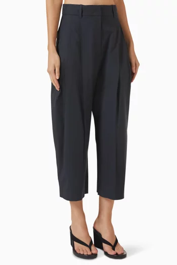 Balloon-leg Pants in Cotton-blend