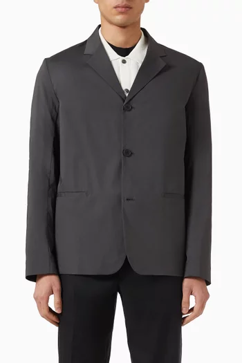 Unstructured Slim-fit Blazer in Cotton-blend