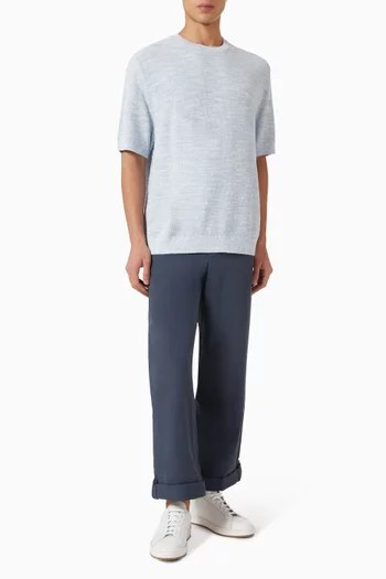 Bouclé-knit T-shirt
