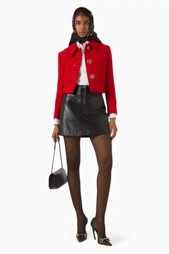 GG Jacket in Wool Crepe