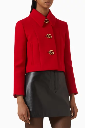 GG Jacket in Wool Crepe
