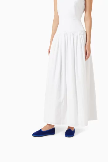 Classic Furlana Ballerina Flats in Velvet