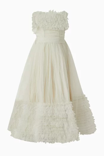Off-shoulder Ruffle Dress