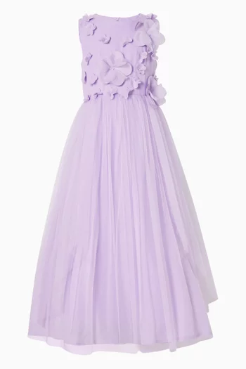 Embellished Tulle Layered Dress