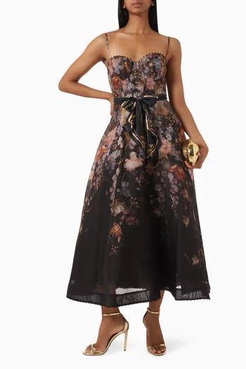 Valiant Floral Corset Picnic Dress