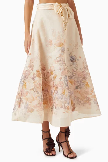 Ascent Circle Skirt in Linen Blend