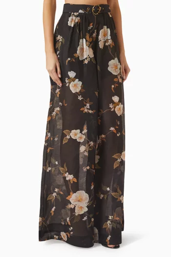 Ascent Pleat Pants in Linen Blend