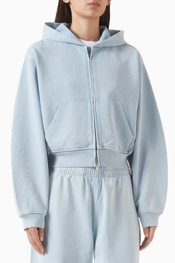 Crystal Zip Hoodie in Cotton