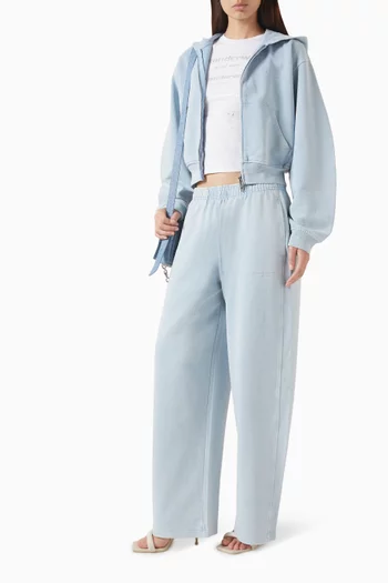 Crystal Wide-leg Pants in Cotton