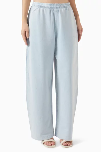 Crystal Wide-leg Pants in Cotton