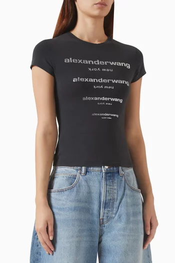 Crystal Logo T-shirt in Cotton