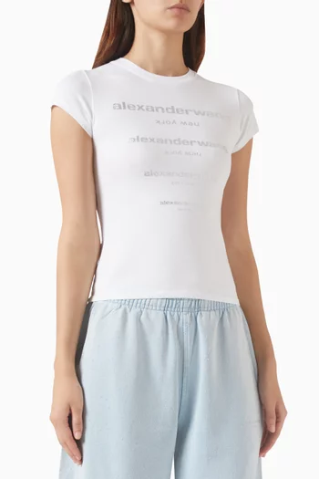 Crystal Logo T-shirt in Cotton