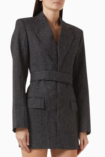 Mini Blazer Dress in Tweed