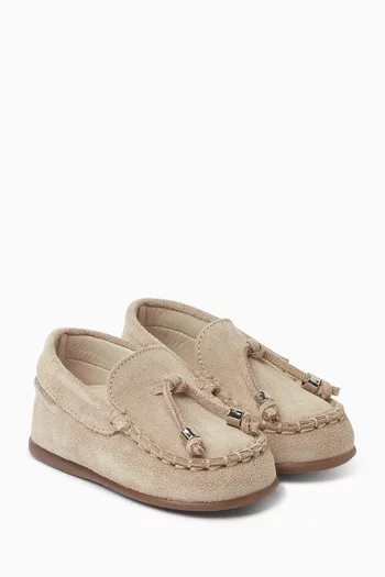 Tasseled Loafers in Suede