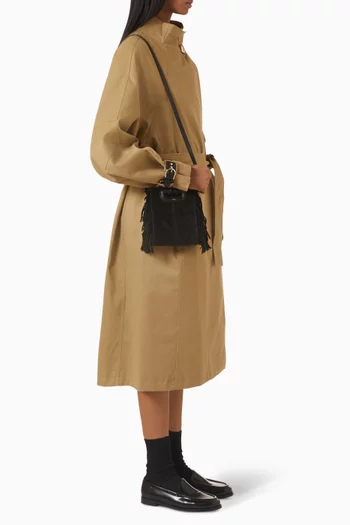 Mini M Crossbody Bag in Suede