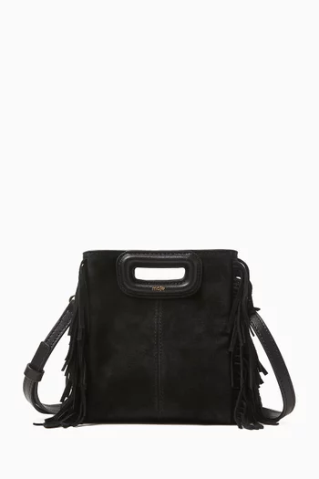 Mini M Crossbody Bag in Suede