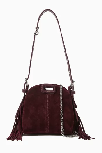 Mini Miss M Shoulder Bag in Suede