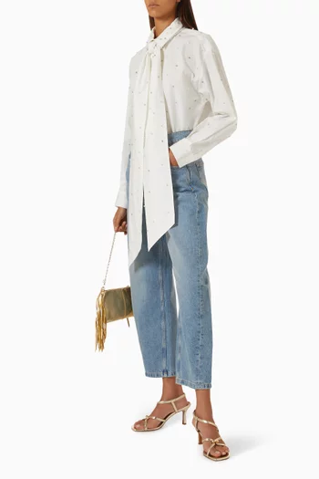 Bow Shirt in Cotton