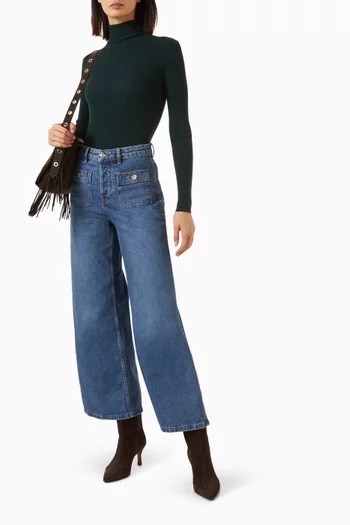 Milko Rib-knit Top in Wool Blend