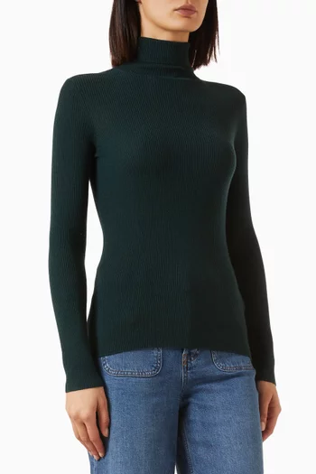Milko Rib-knit Top in Wool Blend