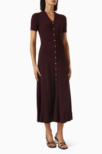 Knit Maxi Dress in Viscose Blend