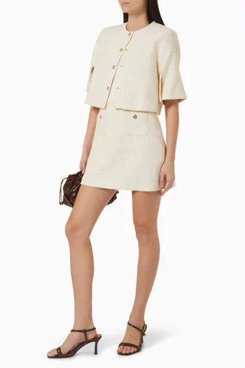 2-in-1 Mini Dress in Tweed