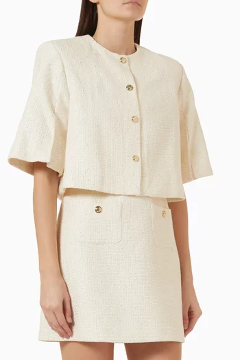 2-in-1 Mini Dress in Tweed