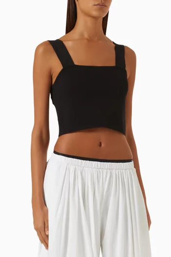 Knit Crop Top in Viscose Blend