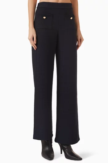 Wide-leg Trousers in Tweed