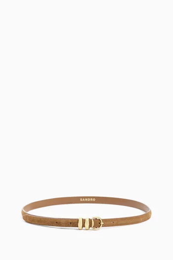La Flo Belt in Suede Leather