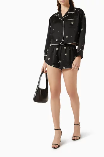 Sorellia Embellished Shorts