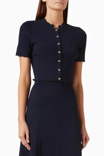 Heddy Cropped Top in Knit