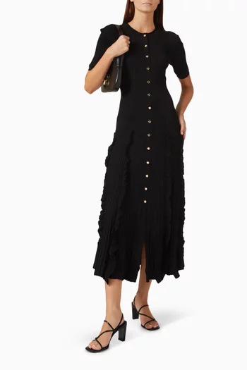 Pietrarosa Ruffle Midi Dress